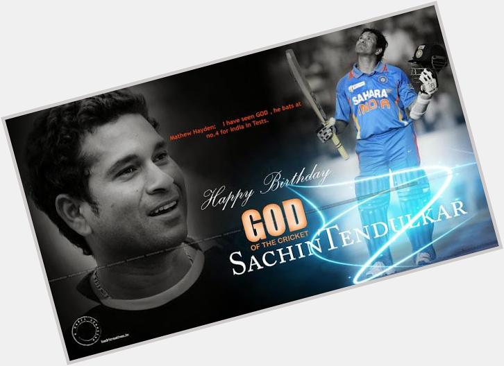 Happy birthday to the Greatest legend of Cricket and Little master of Cricket.the one an only  Sachin Tendulkar sir. 
