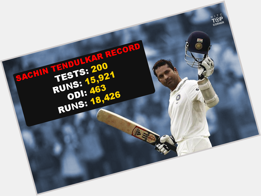 Happy Birthday to the little master, Sachin Tendulkar. His record is ridiculous. 