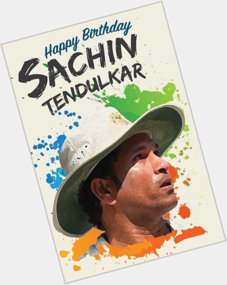 Wishing you Very happy birthday Indian Cricket icon Sachin Tendulkar. 