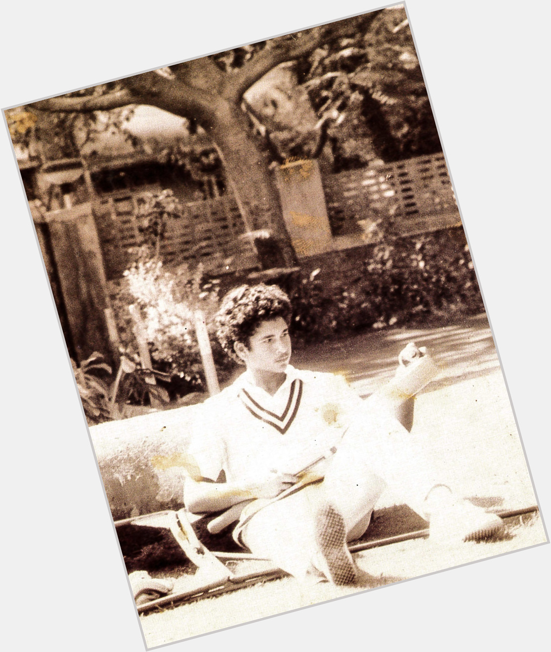 Happy Birthday Little Master! Sachin Tendulkar getting ready for his First-class debut for Bombay. 