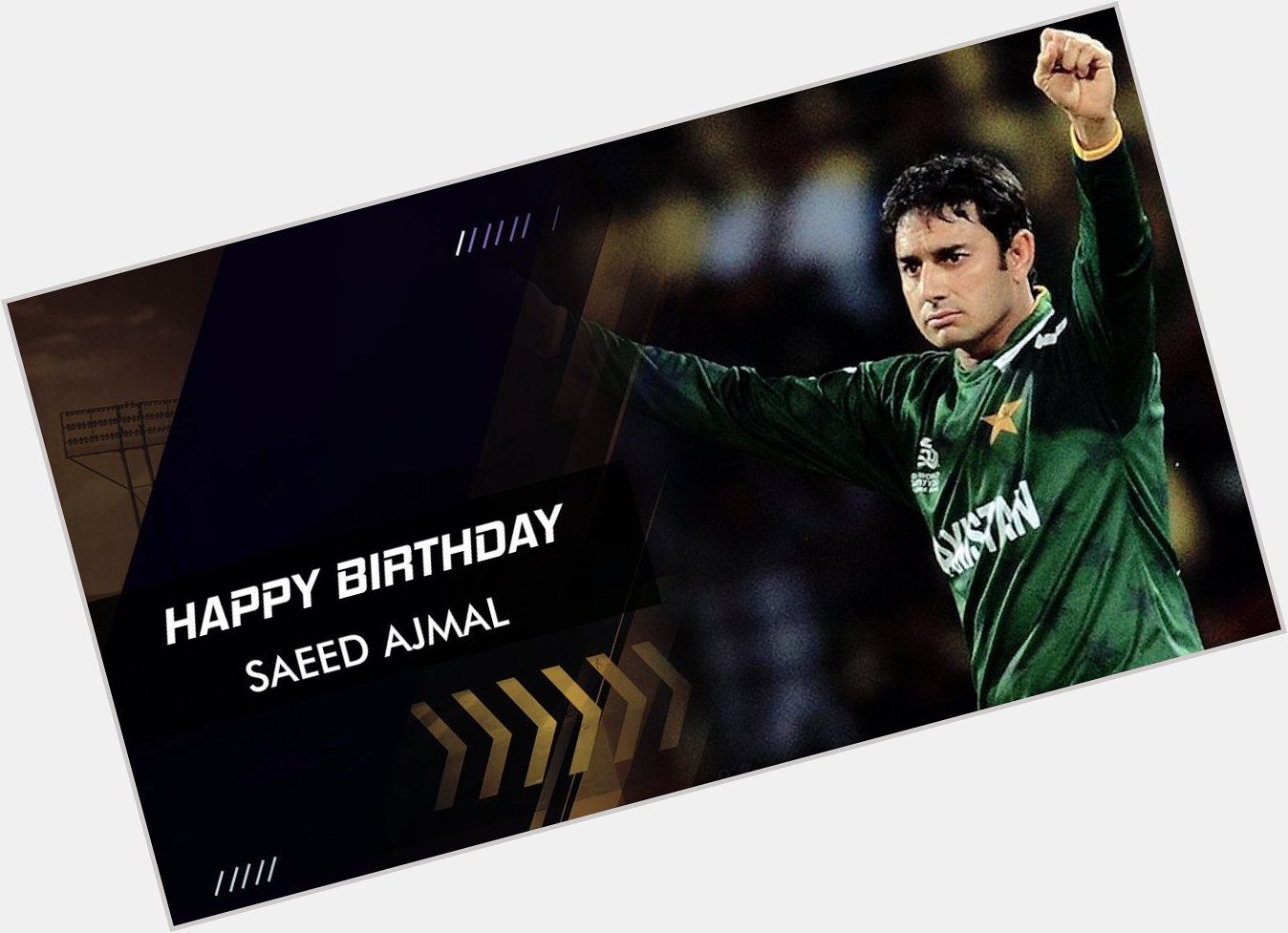 Happy Birthday!! Saeed Ajmal

Former Pakistani Right-Arm Off-Spin Bowler 