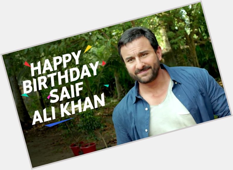 Out of all the nawabzaade, we\d like to wish Saif Ali Khan a happy birthday!  