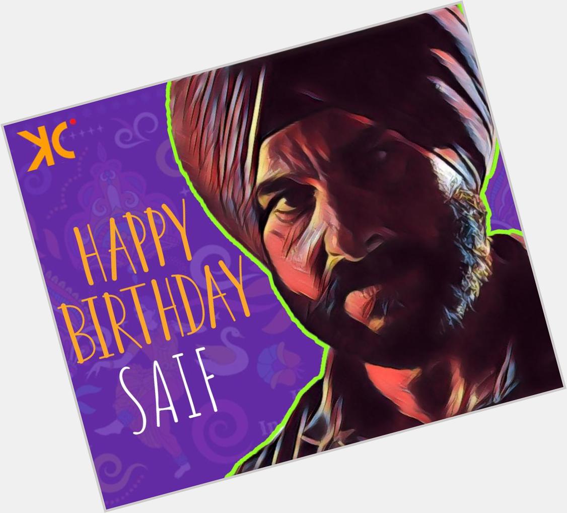 Wish you a very Happy Birthday Saif Ali Khan.  