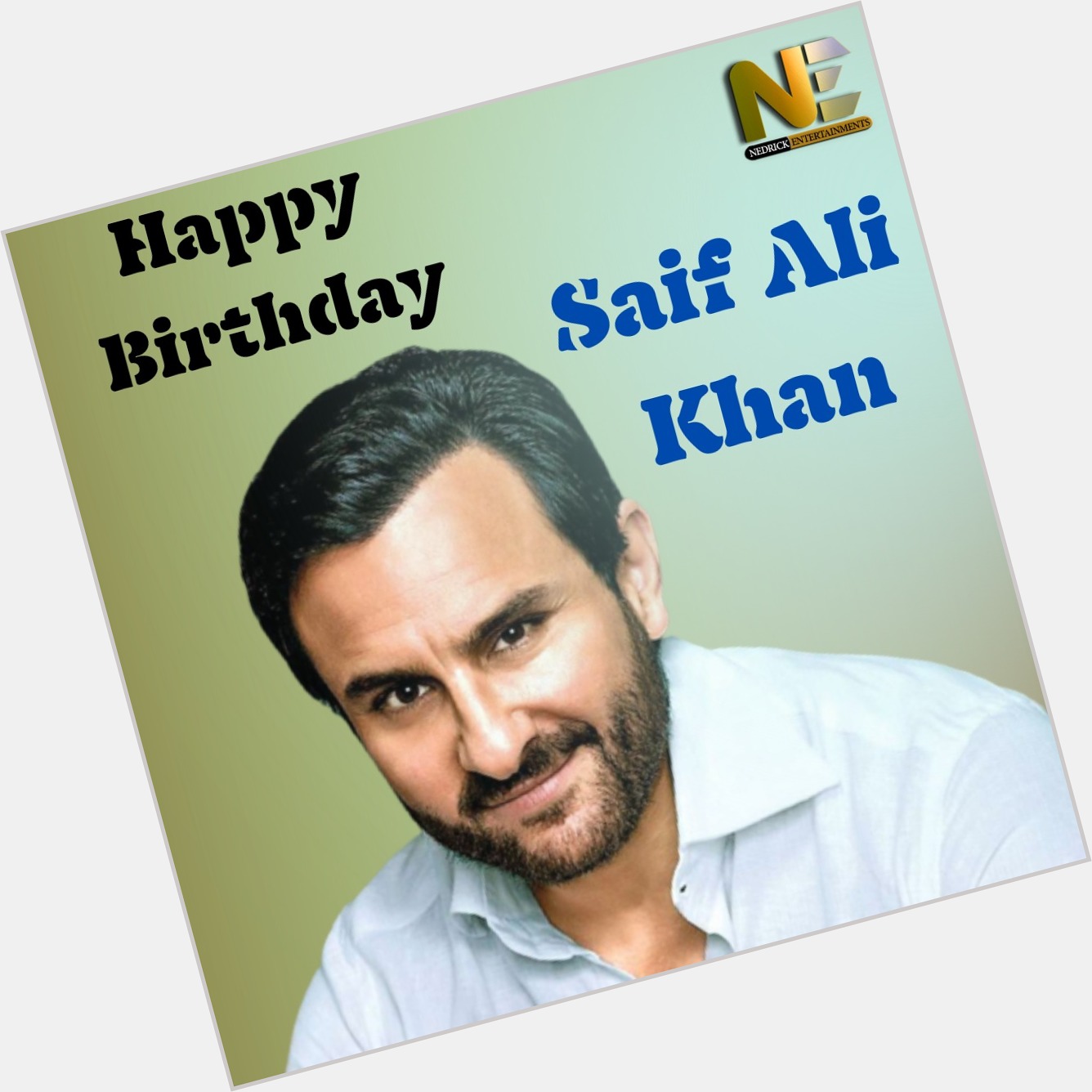 Wishing you a very Happy Birthday Saif Ali Khan!    