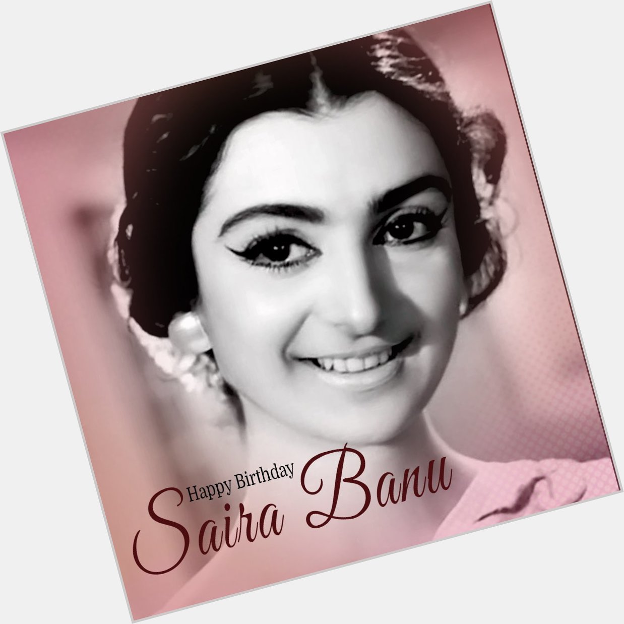 Here\s wishing the evergreen actress Saira Banu a very Happy Birthday!  