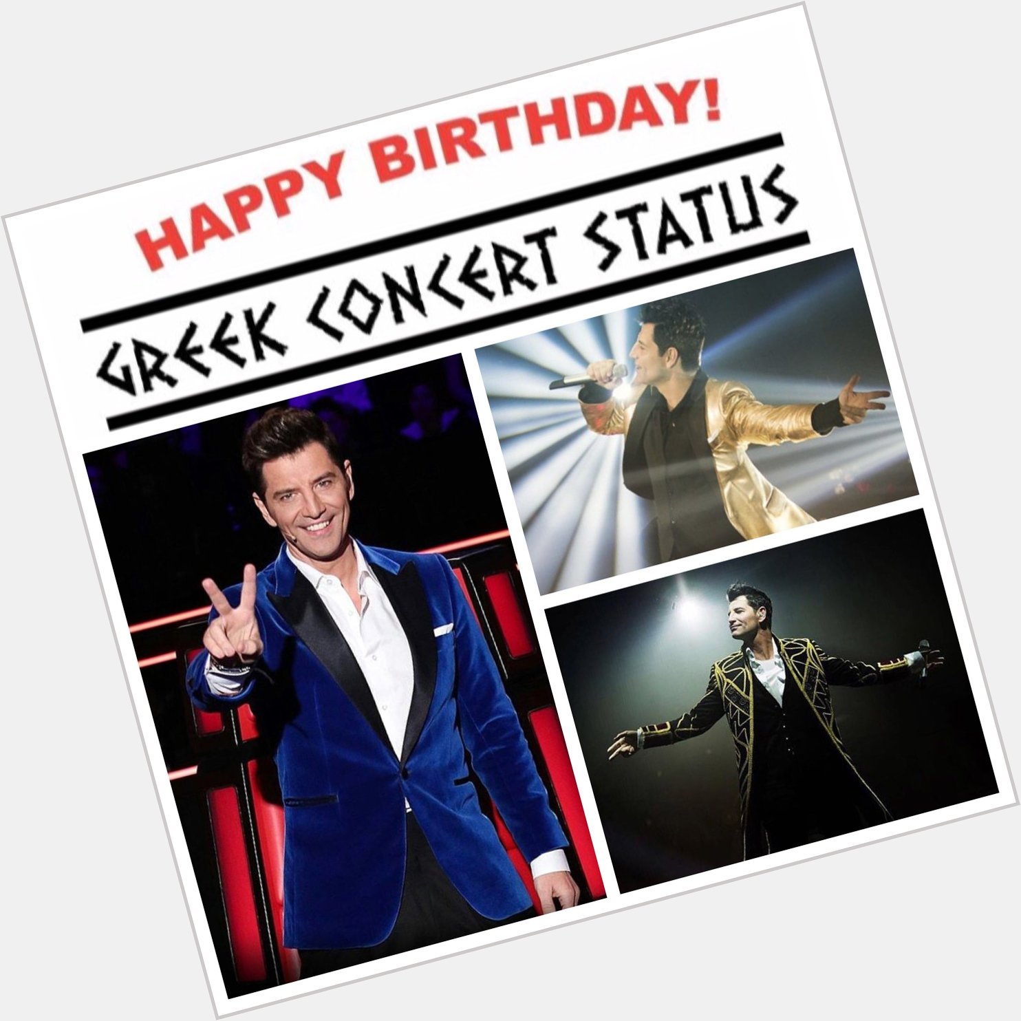 Happy Birthday to Sakis Rouvas from all of us @   