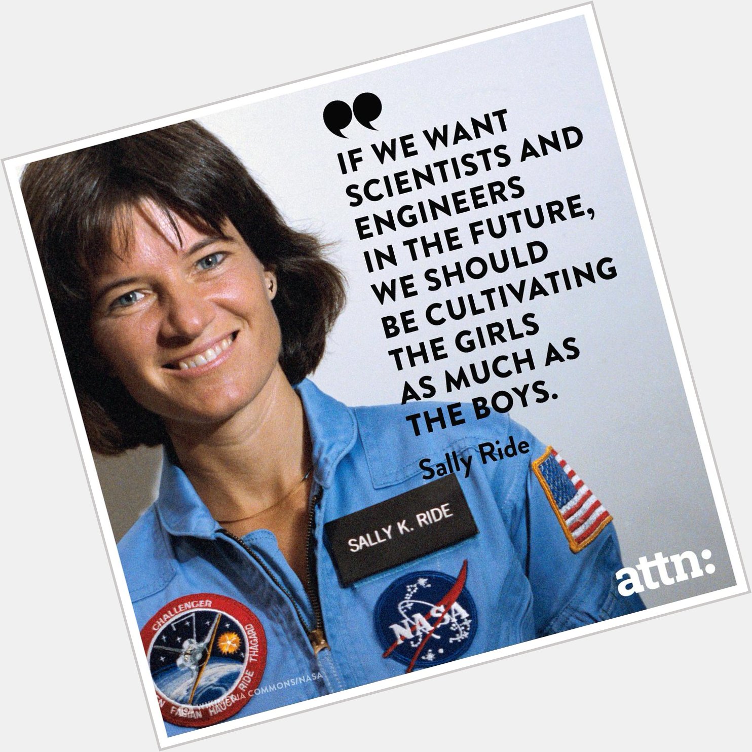 Happy birthday to Sally Ride! A pioneer who hits it right on the head. 