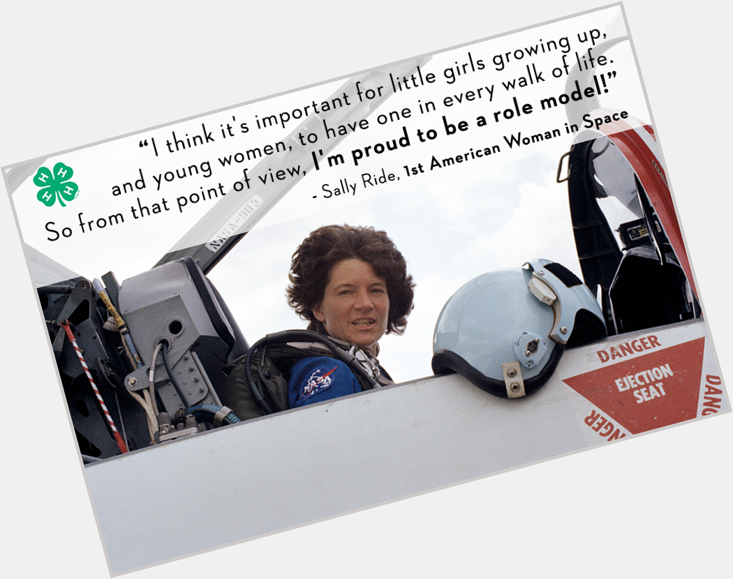 To Sally Ride, the first woman in space and a role model to us all: Happy Birthday!

[Photo:  