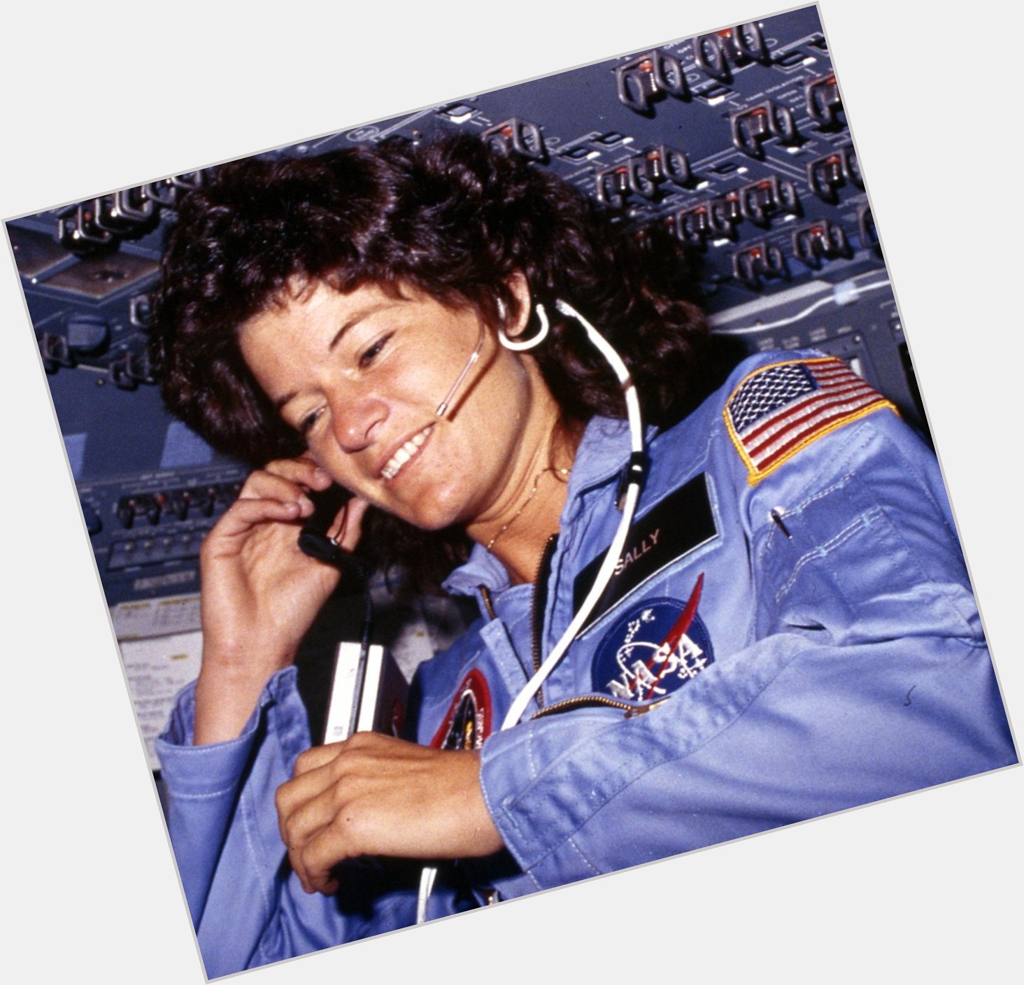 Happy bday Sally Ride. The first American woman in space. 