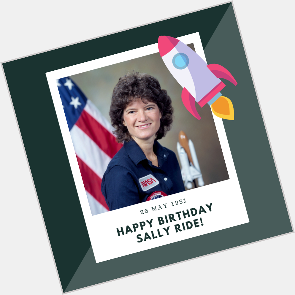 Happy birthday Dr Sally Ride! Find out more at  