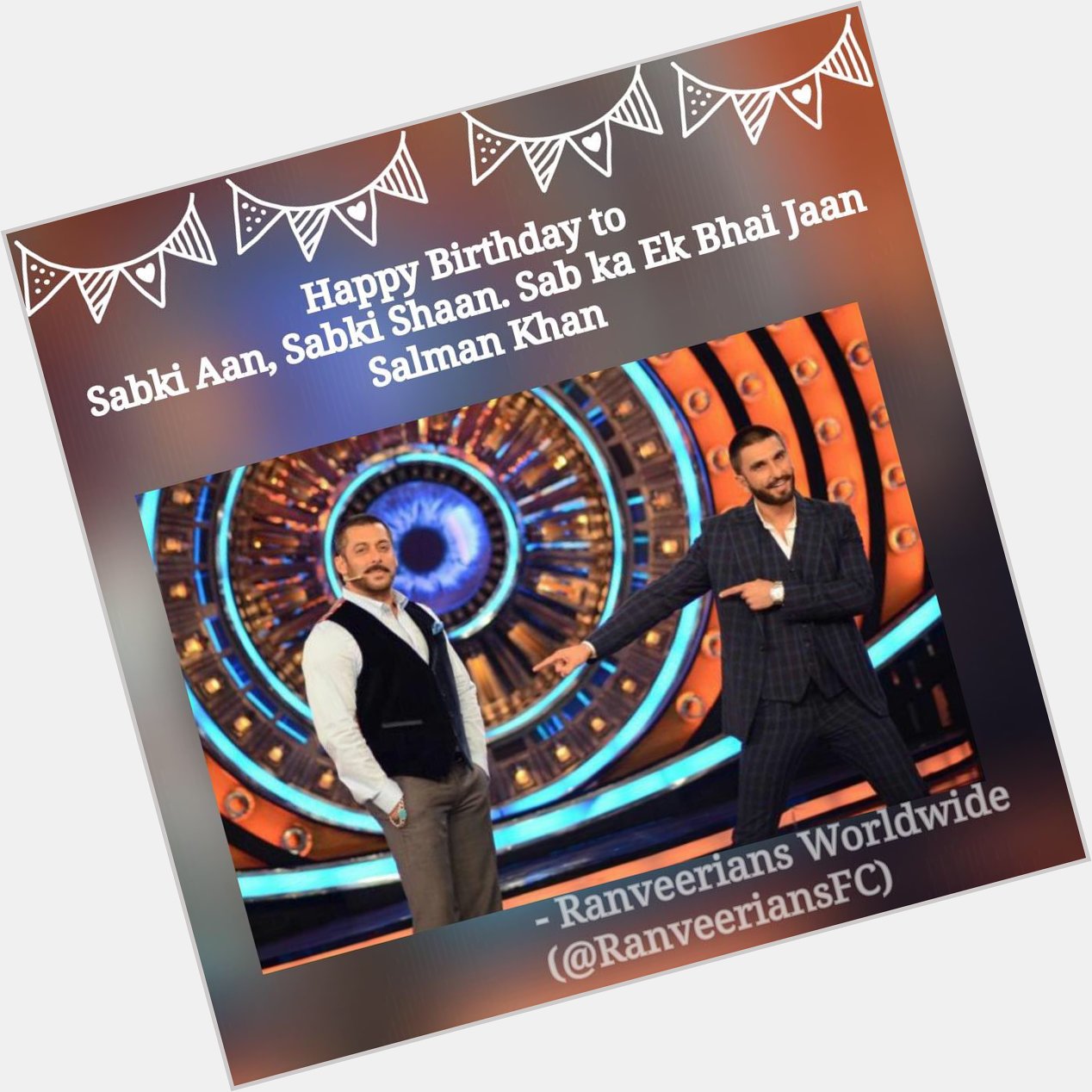 Happy Birthday to Sabki aan,sabki shaan. Sab ka ek Bhai-jaan
Mr. Salman Khan  