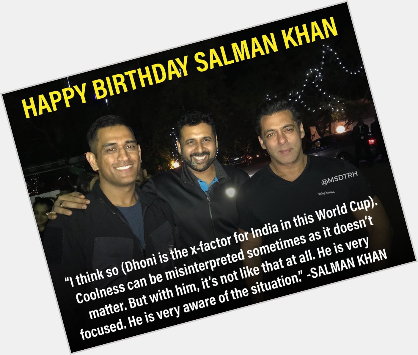 Wishing you a very happy birthday Salman Khan   