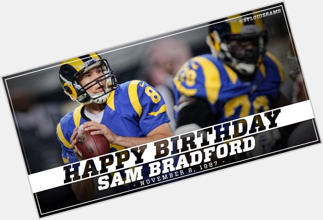 Happy birthday to alum Sam Bradford!  