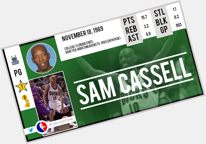Happy Birthday Sam Cassell !    