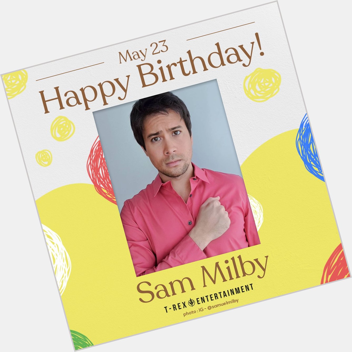 Happy birthday, Sam Milby! Enjoy your very special day! 