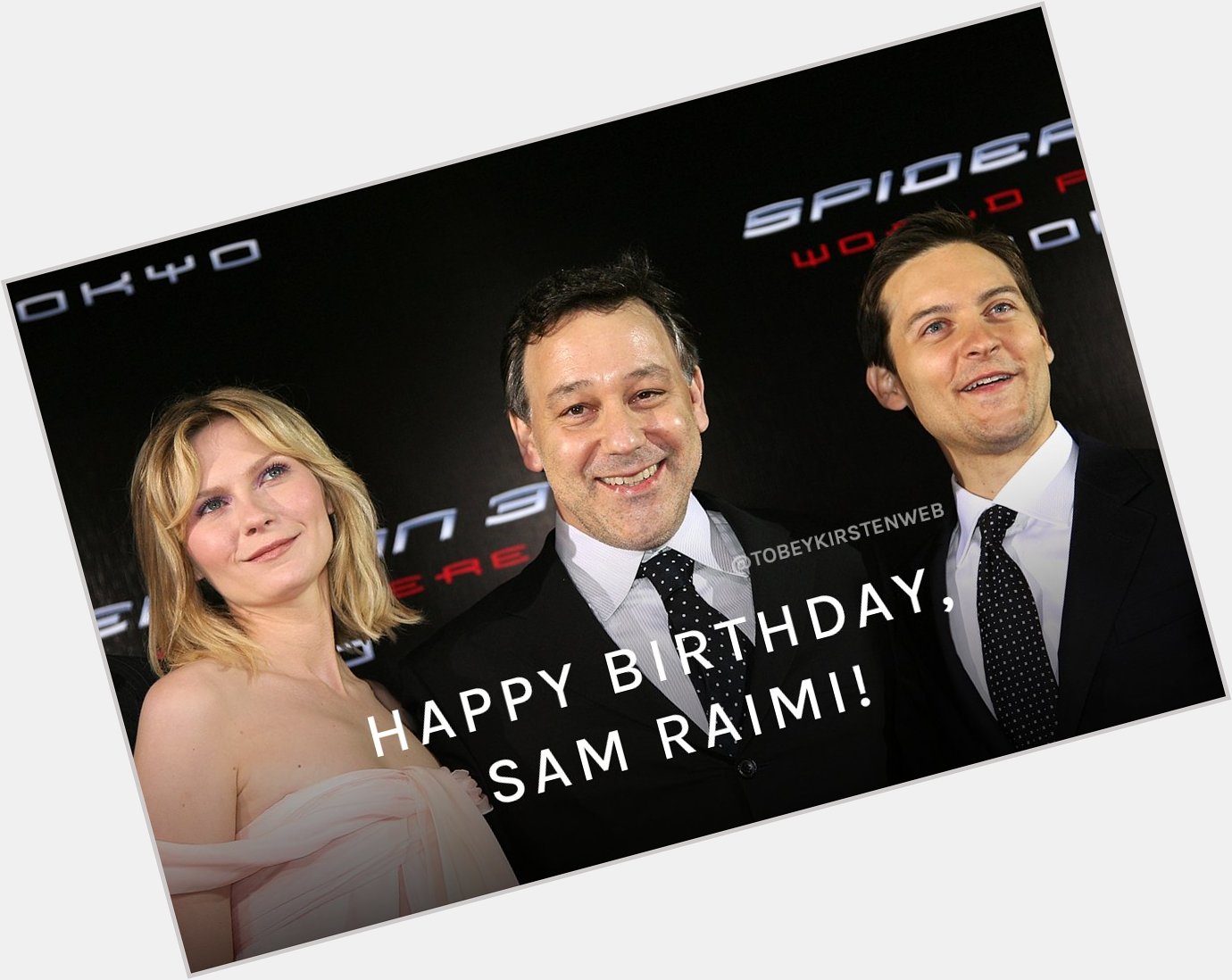  Happy 62nd birthday to Sam Raimi, the director of the \Spider-Man\ trilogy! 