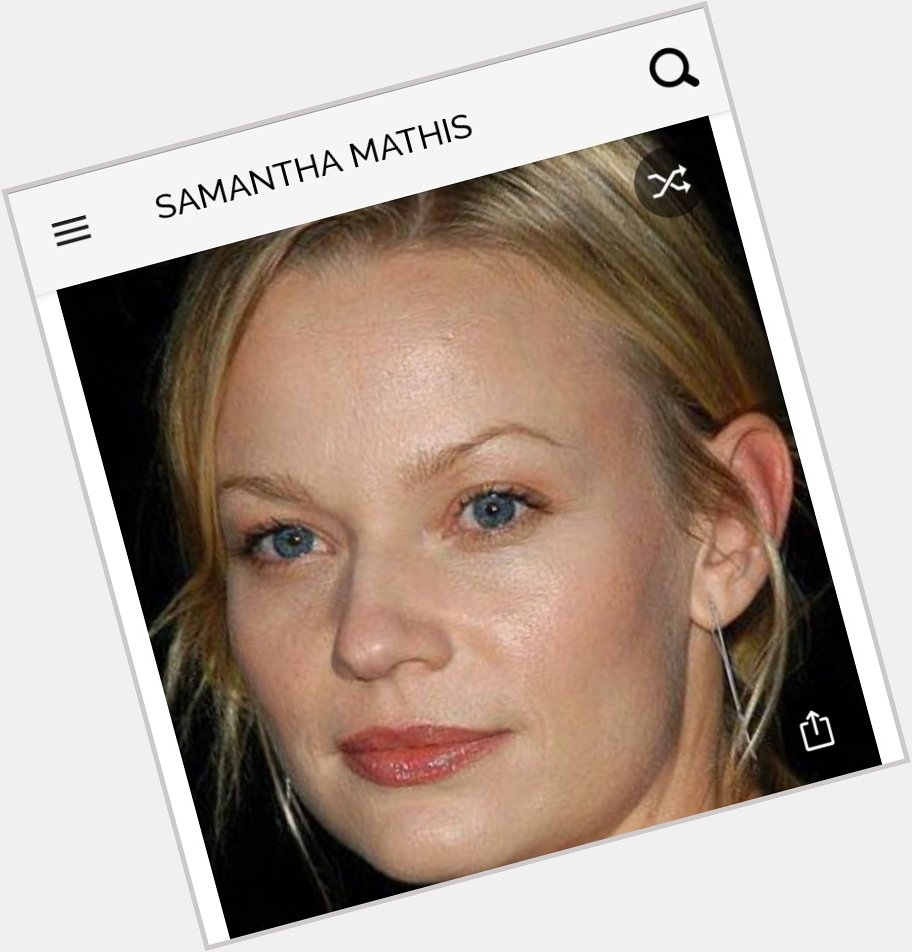Happy birthday to this great actress.  Happy birthday to Samantha Mathis 