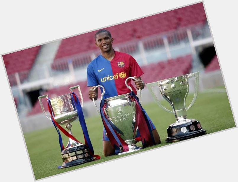  | Happy Birthday and congratulations to former FC Barcelona\s striker, Samuel Eto\o, who turns 38 today. 
