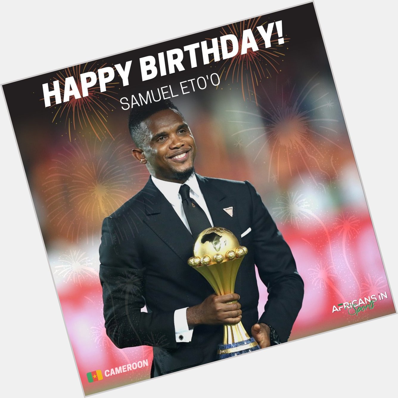 Happy Birthday to Cameroonian Football Legend, Samuel Eto\o  - Send him love via the comment section 