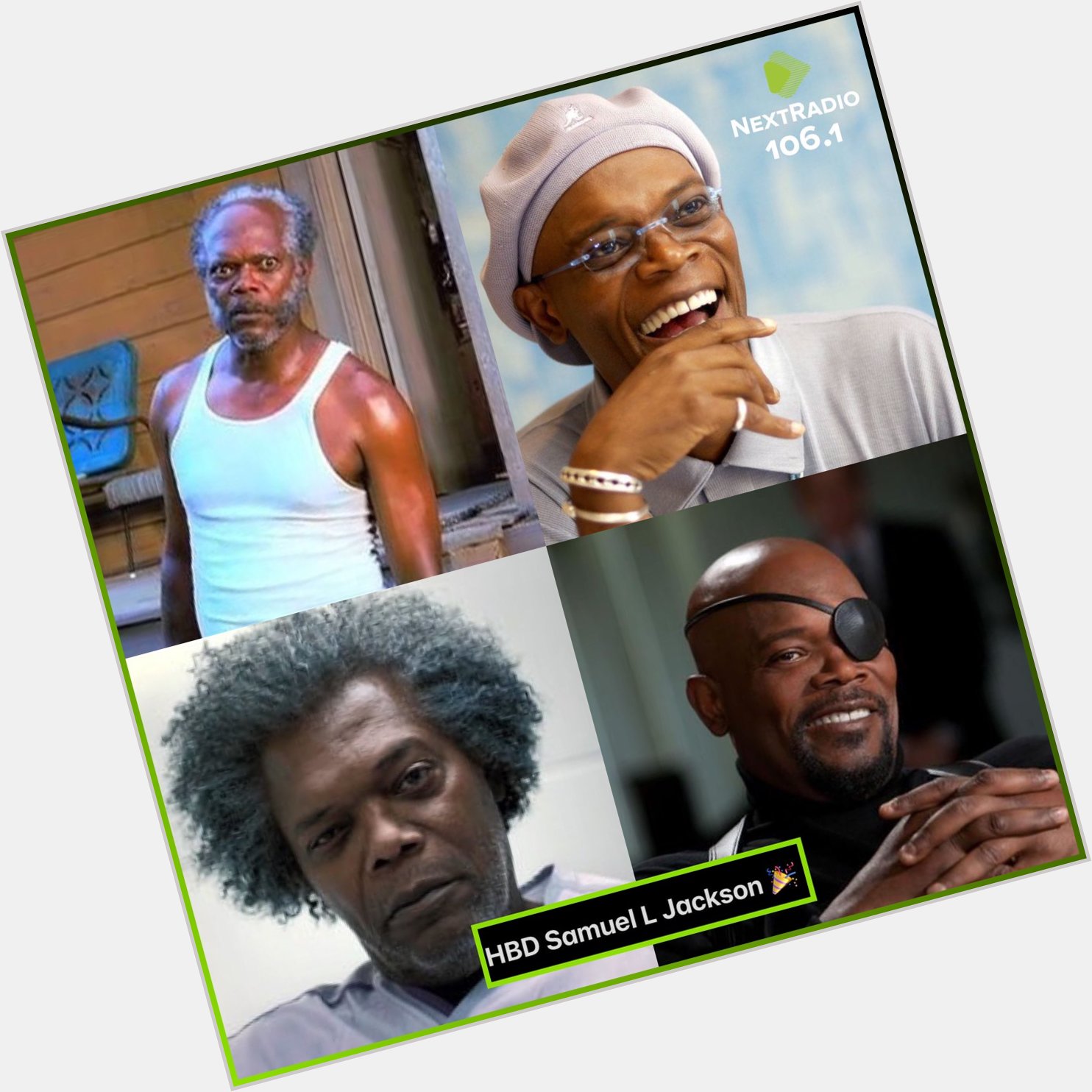 Happy Birthday Samuel L Jackson What\s your favorite movie character from Samuel L Jackson? 