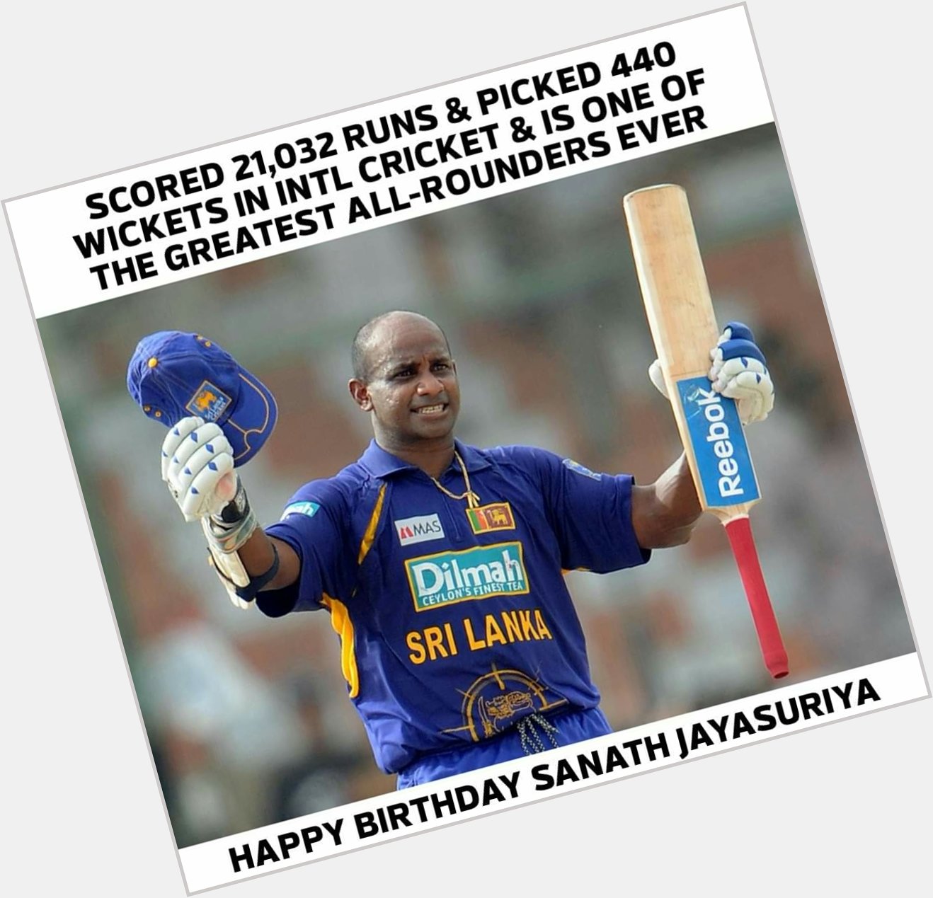 Join us in wishing Sanath Jayasuriya, a very happy birthday 