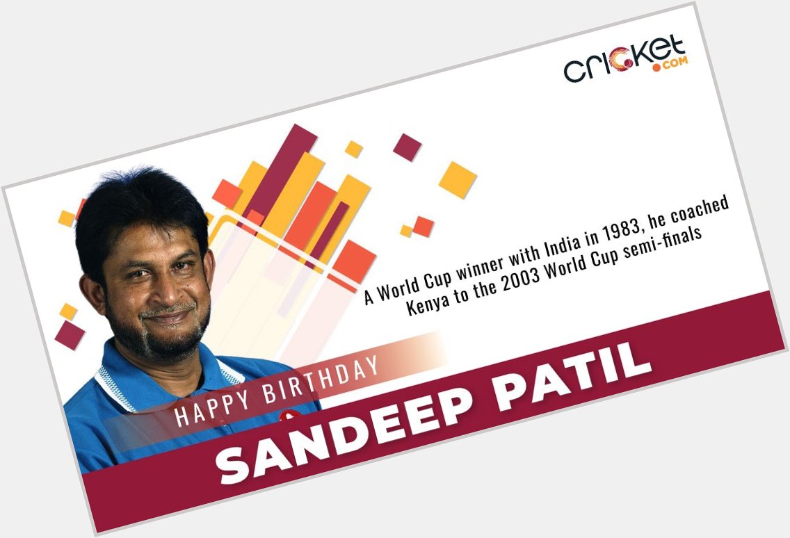 An all-round cricketer who wears many hats in his post-playing career. Happy Birthday, Sandeep Patil! 