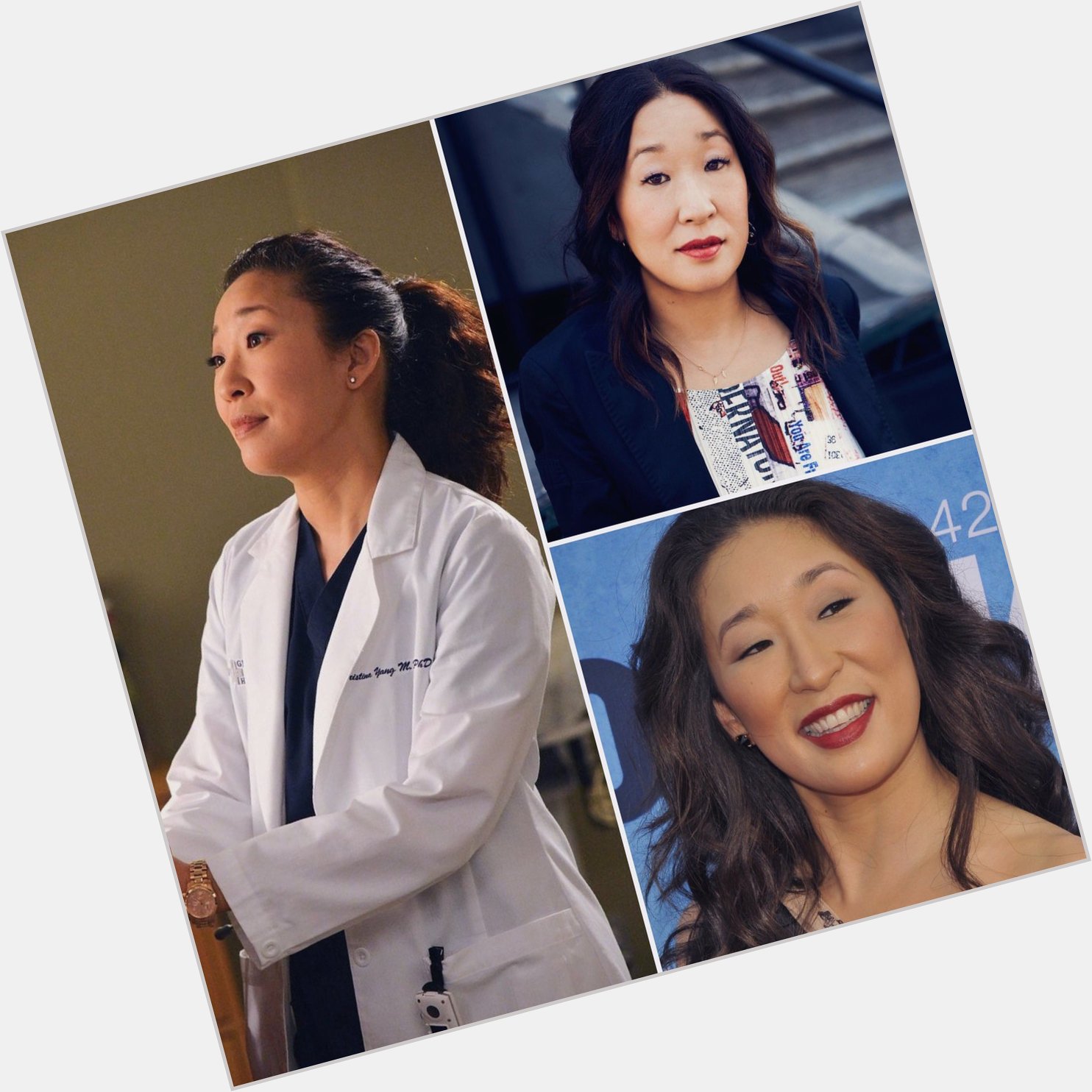 Happy birthday to the beautiful and talented sandra oh 