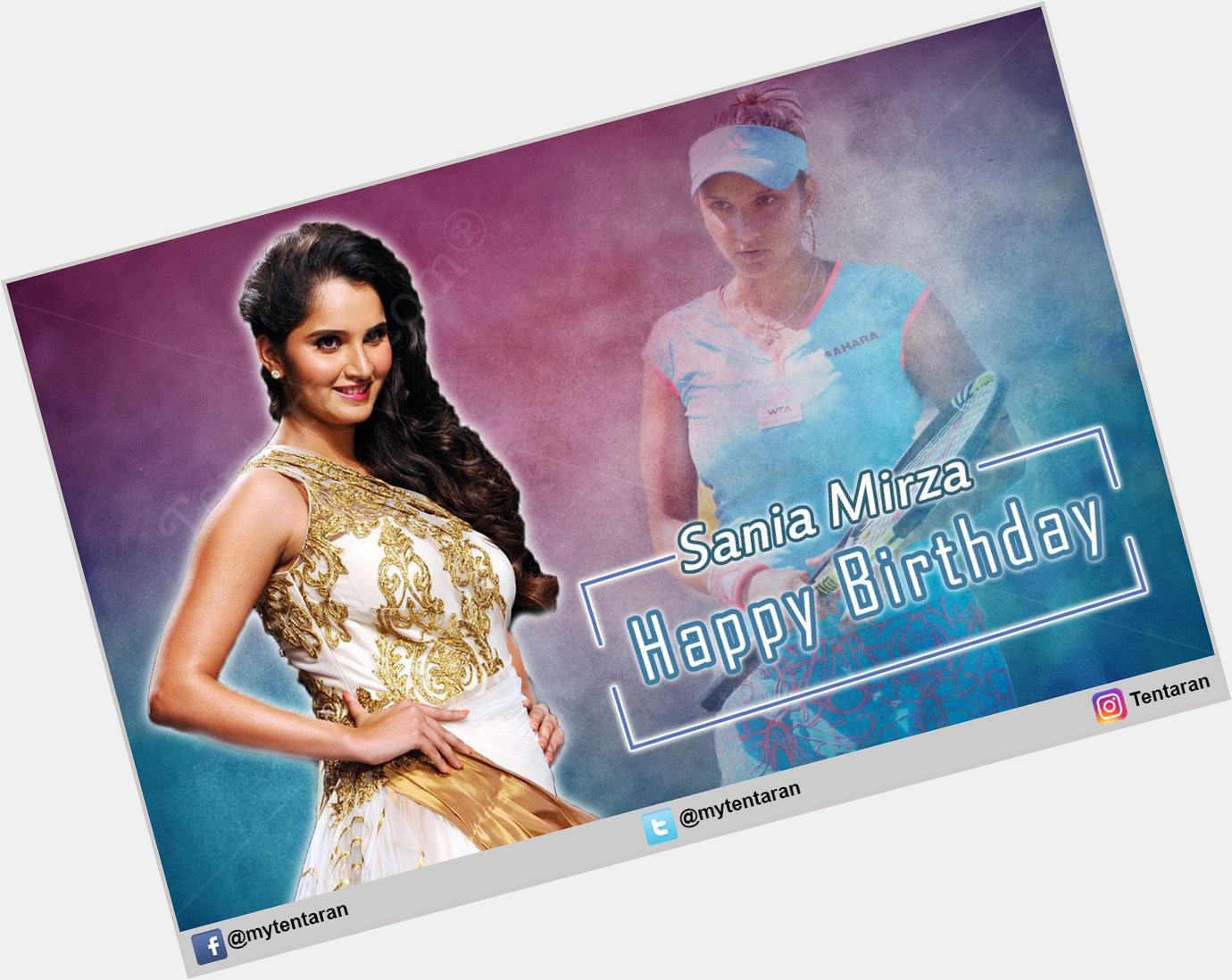 Wishing a Very Happy Birthday Indian Tennis Star Sania Mirza   