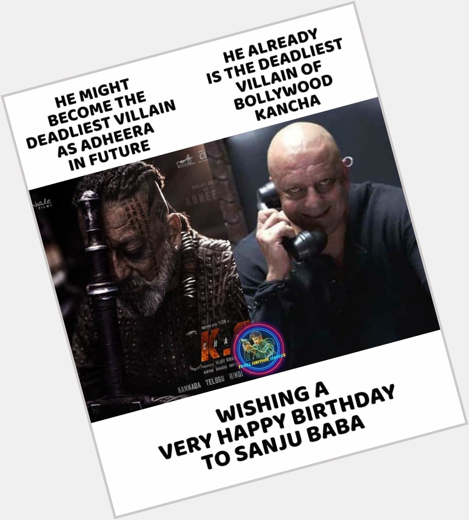 Happy Birthday to one of my favourite Bollywood Actor Sri Sanjay Dutt (Sanju Baba)    