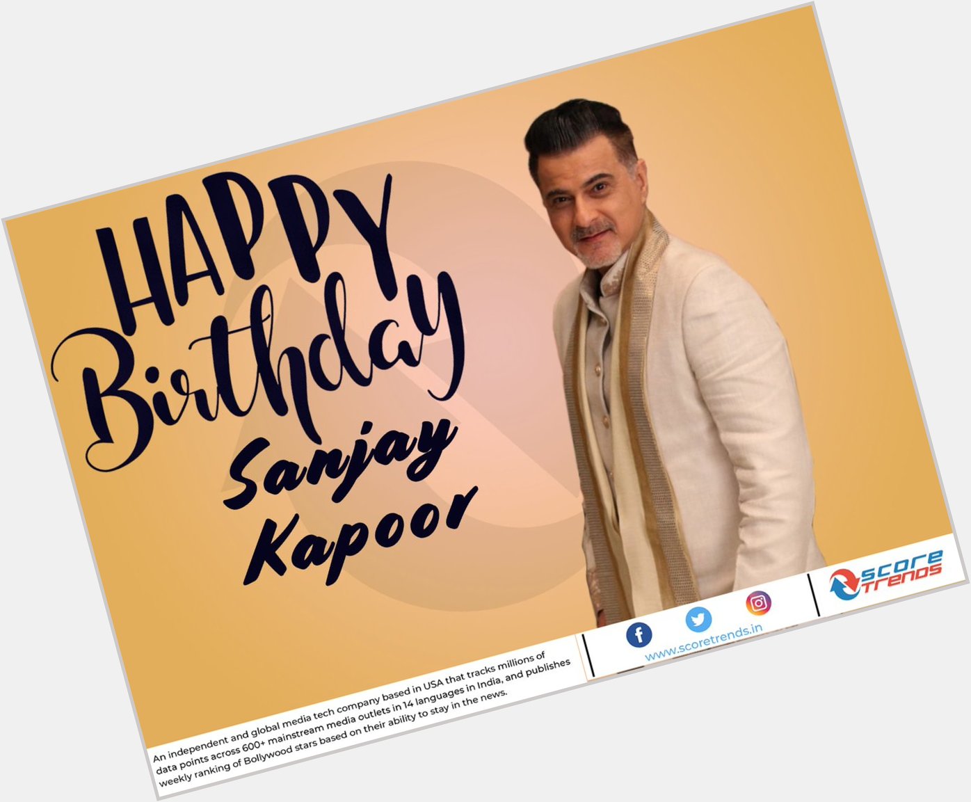 Score Trends wishes Sanjay Kapoor Happy Birthday! 