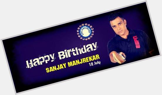 Happy Birthday Sanjay Manjrekar
is a former Indian cricketer,current commentator.  