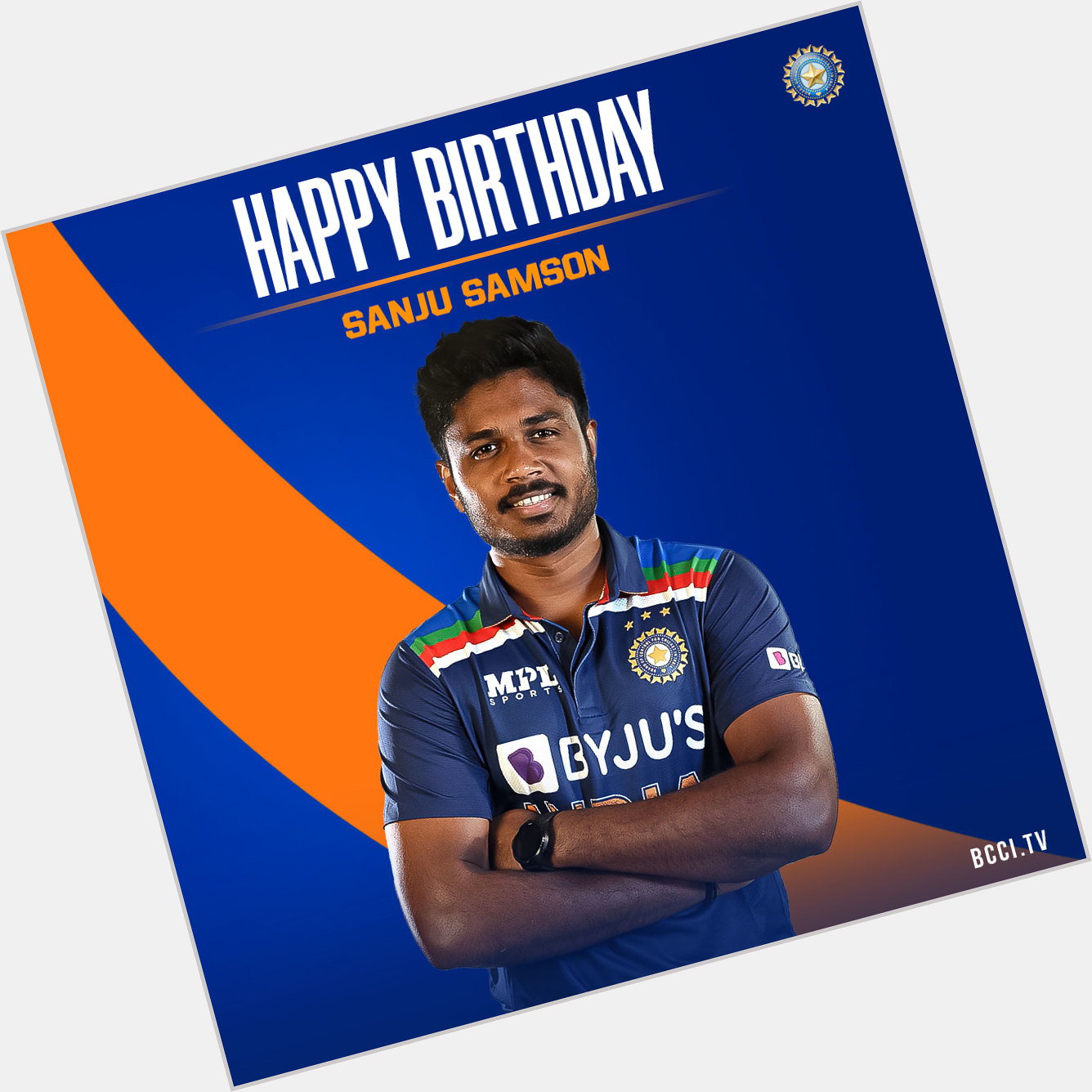  wishing the very Happy birthday sanju samson  Good Career long years happiness Always  