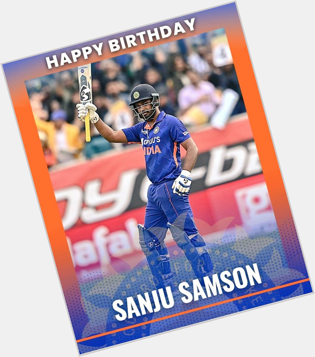 Happy birthday our hero Sanju Samson     stay blessed     