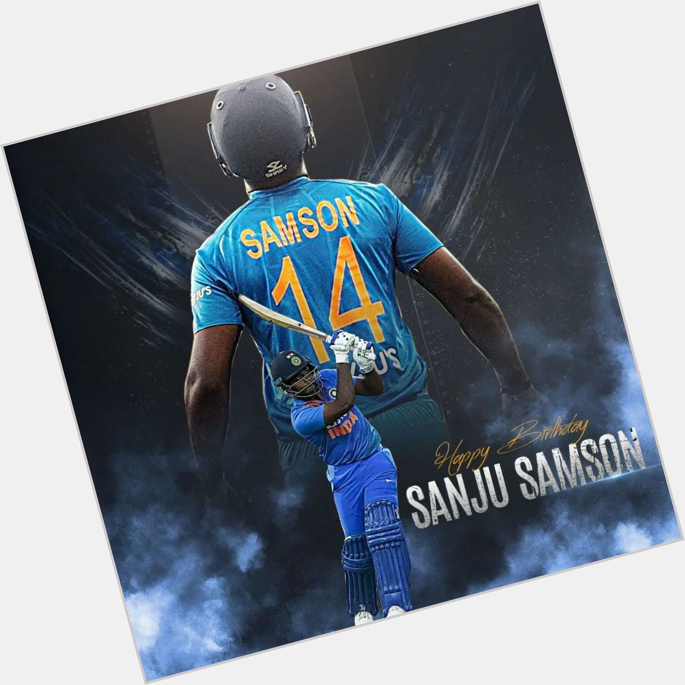   Happy Birthday Sanju Samson God bless you    