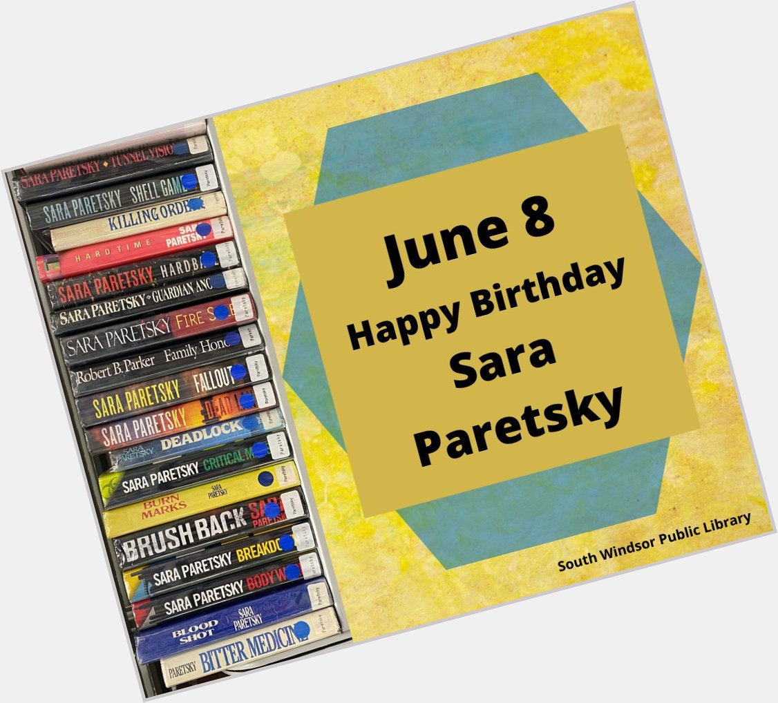 Happy Birthday Sara Paretsky!     