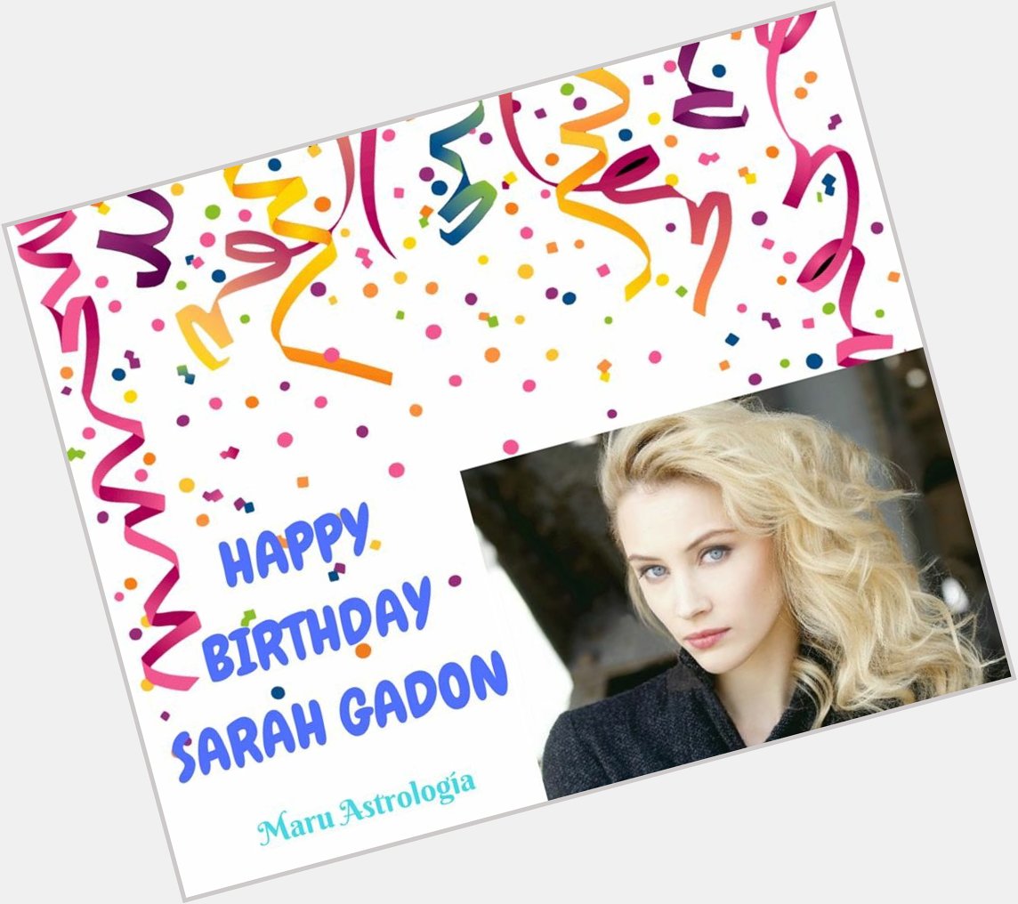 HAPPY BIRTHDAY SARAH GADON!!!!   