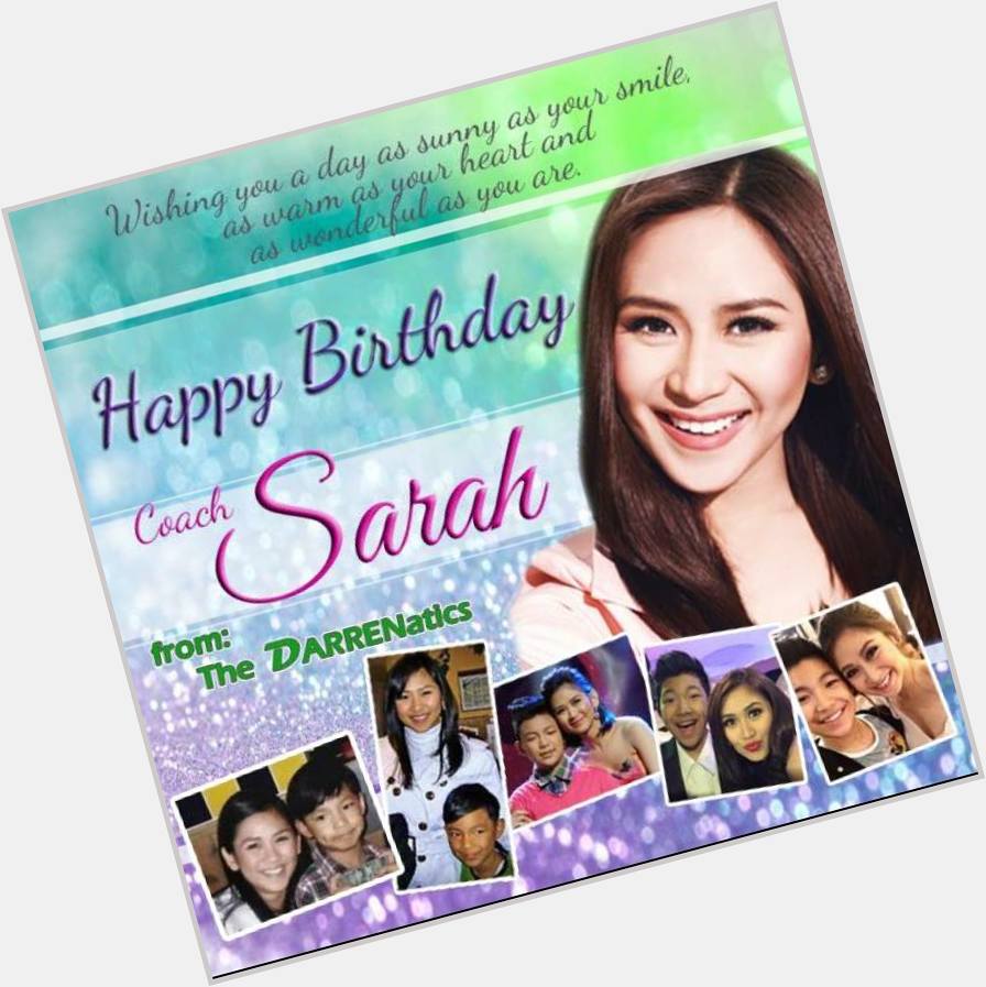 Happy birthday Sarah Geronimo! Thank you for loving & supporting Darren! It\s amazing how time flies so fast. © 