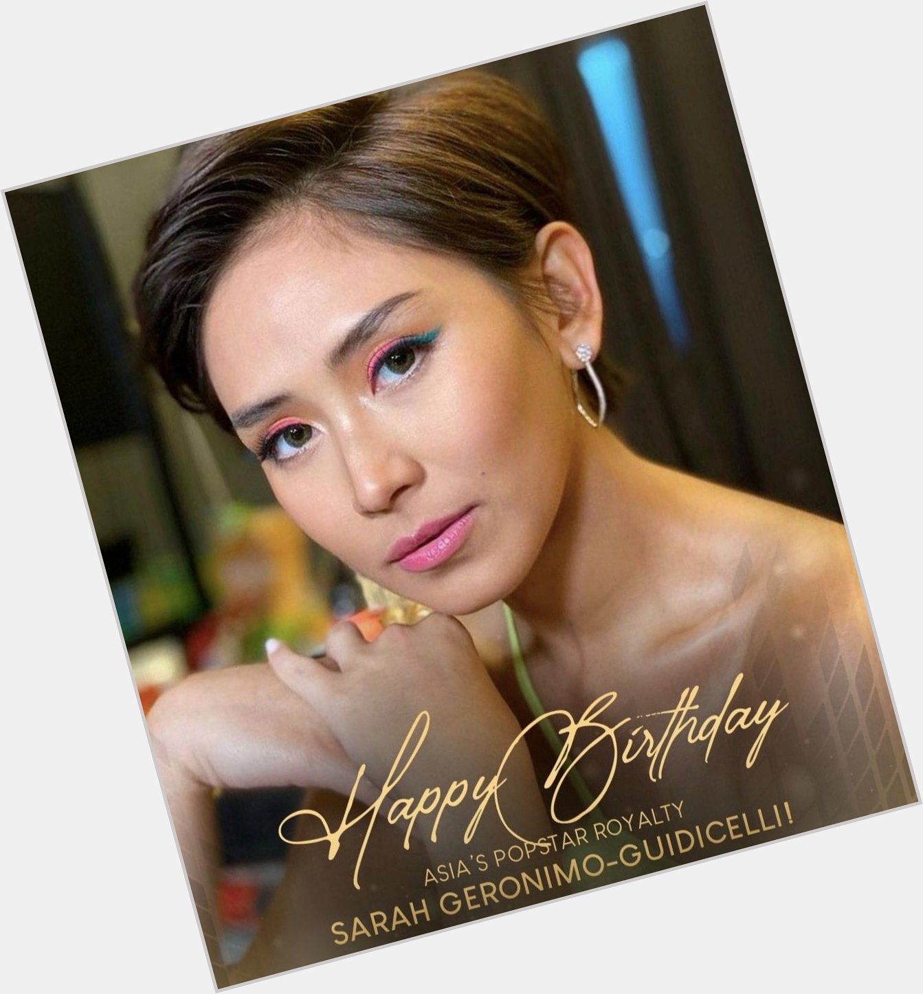 Happy Birthday God Bless you and Stay safe.
SARAH GERONIMO DAY 