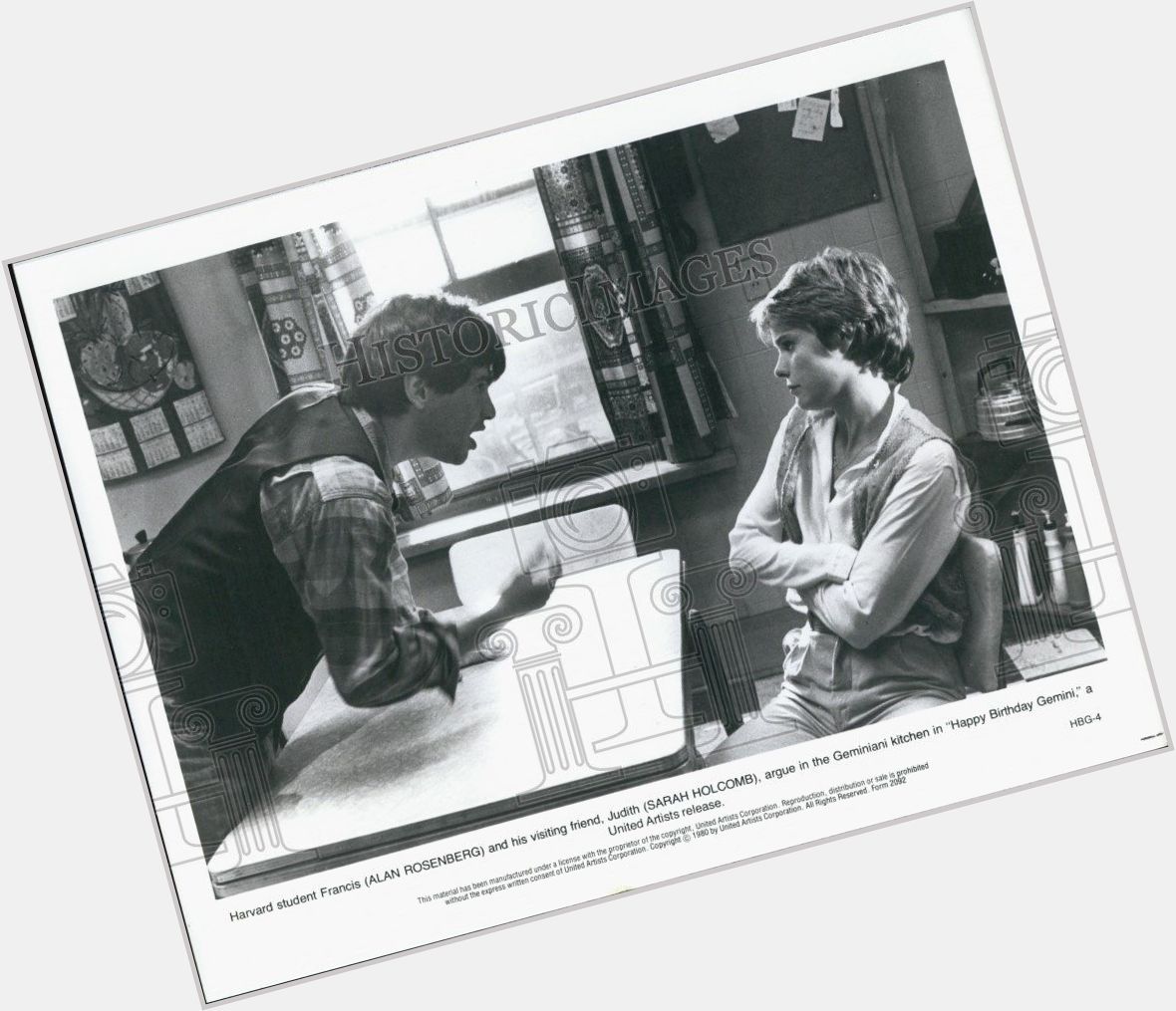 1980 Press Photo Actor Alan Rosenberg, Sarah Holcomb \"Happy Birthday Gemini\"  