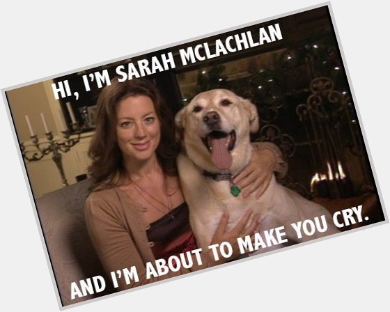 Happy 50th birthday to Sarah McLachlan, the creator of the most depressing content to ever touch humanity. 