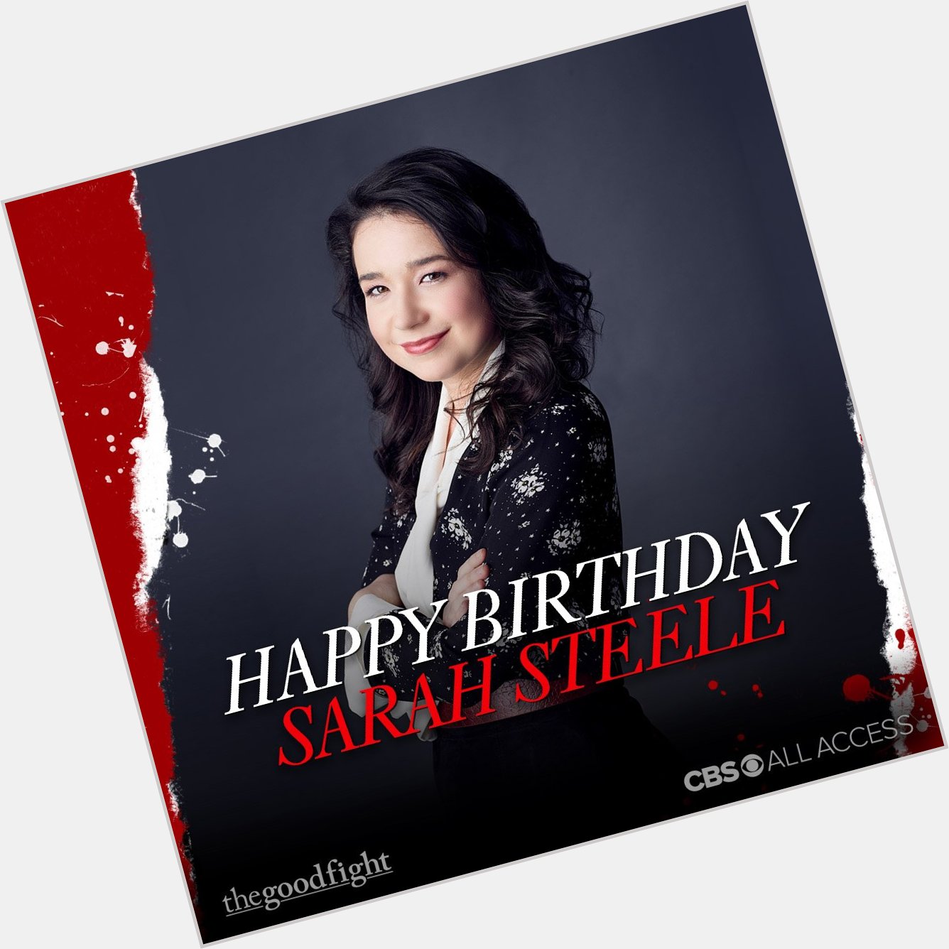 Happy Birthday to Sarah Steele! to show her some love!  