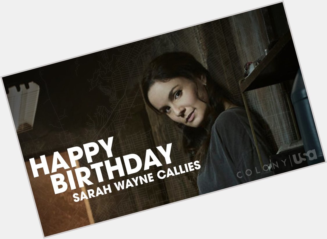 It s time to raise your Yonk glasses.

Happy Birthday to the one and only Sarah Wayne Callies. 