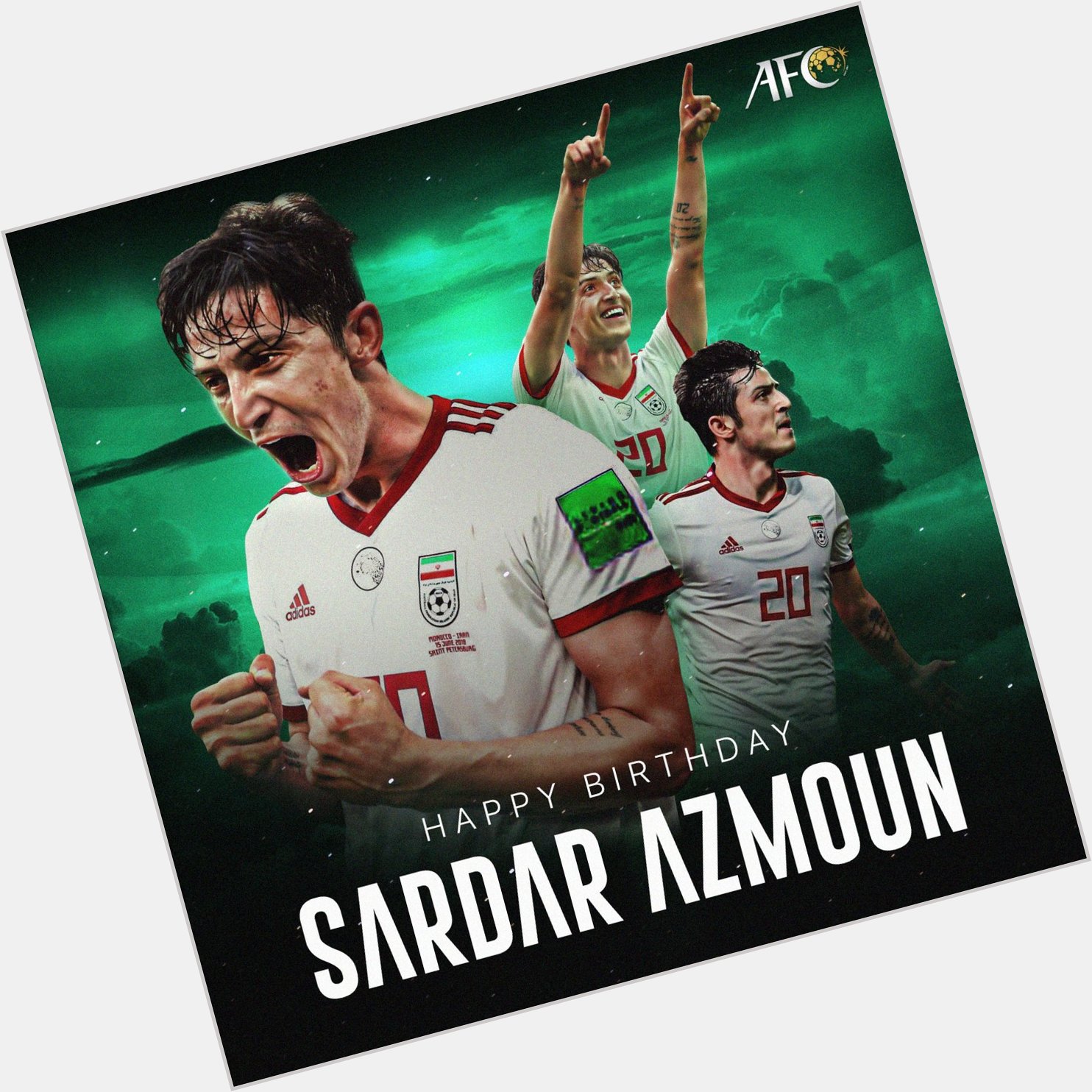 Wishing you a very happy birthday Sardar Azmoun  The Iran and Zenit St Petersburg forward turns 25 today! 