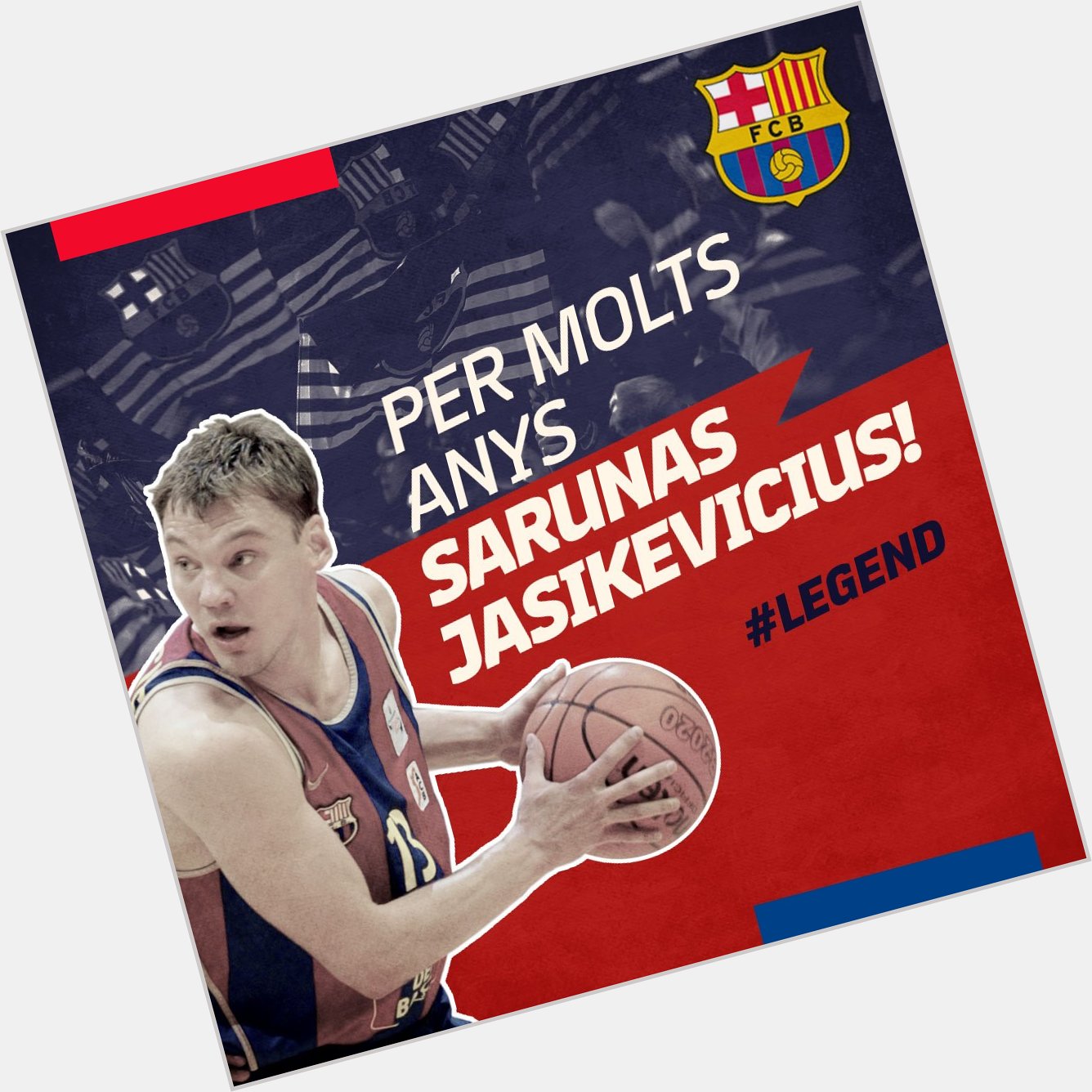  Happy birthday, Saras! Per molts anys, Saras! Muchas felicidades, Sarunas Jasikevicius!   