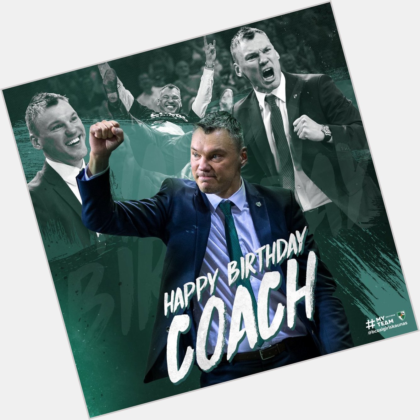  head coach Sarunas celebrates his birthday today. Happy birthday, coach!!!  