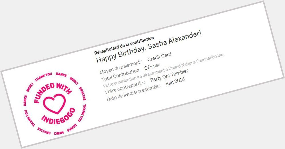 Just donate! go people! Help us support GirlUp for Sasha\s bitrthday!  