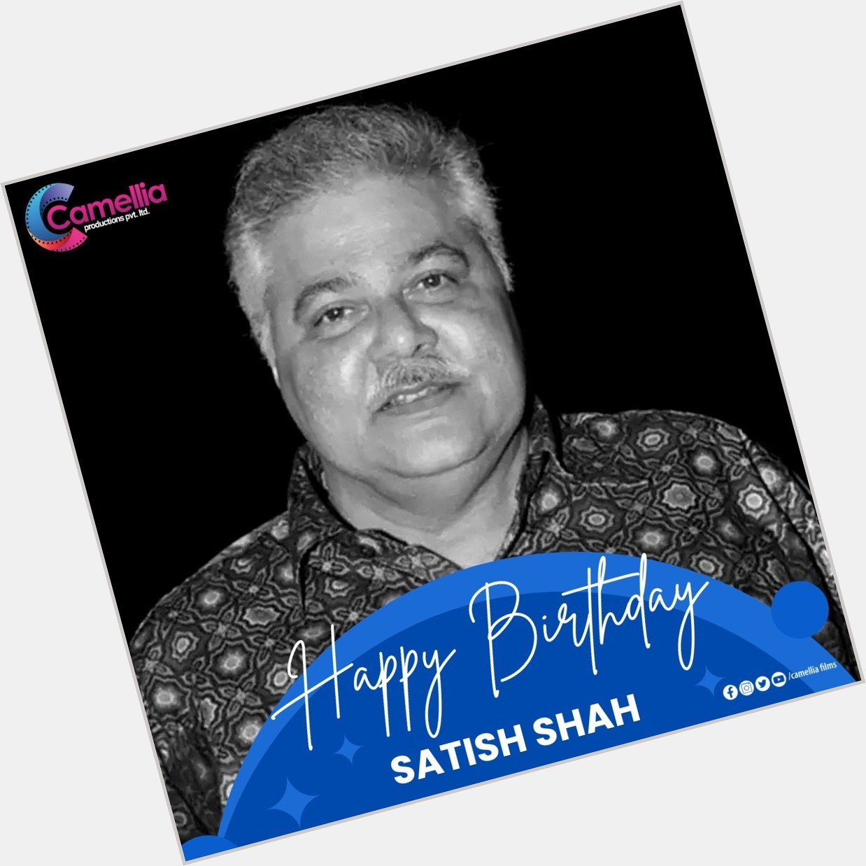Here\s wishing a very Happy Birthday to the Versatile Actor Satish Shah.  