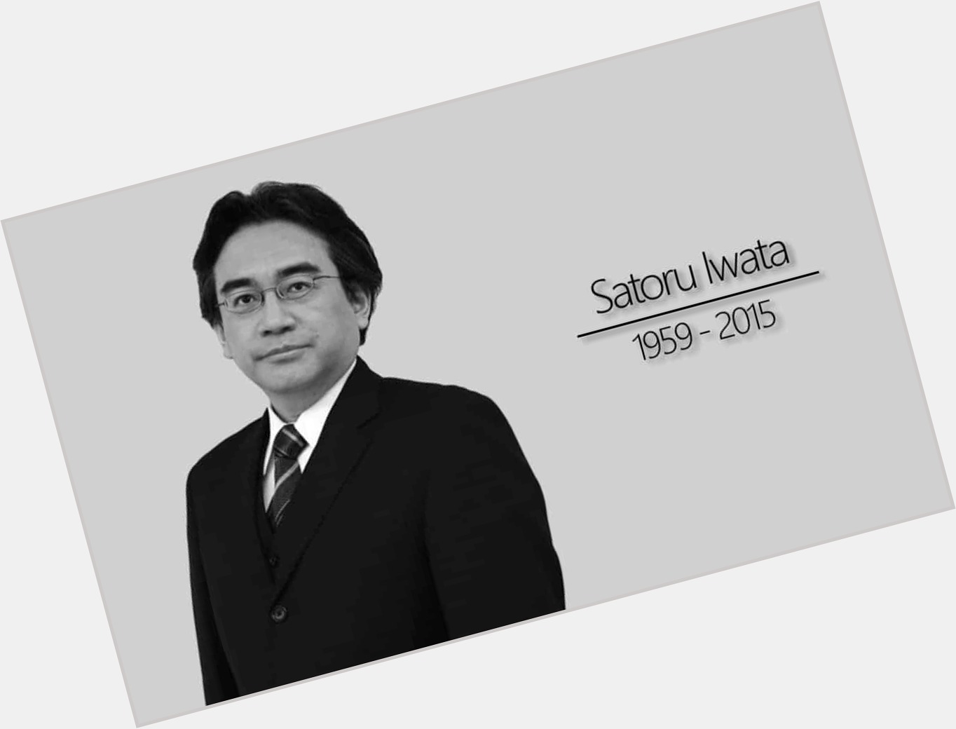 Happy Birthday Satoru Iwata, Nintendo will never have anybody that cares about games and the players more than you 