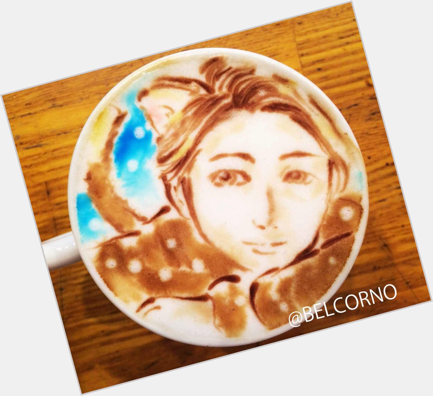              LatteArt Satoshi Ohno           Happy Birthday!   