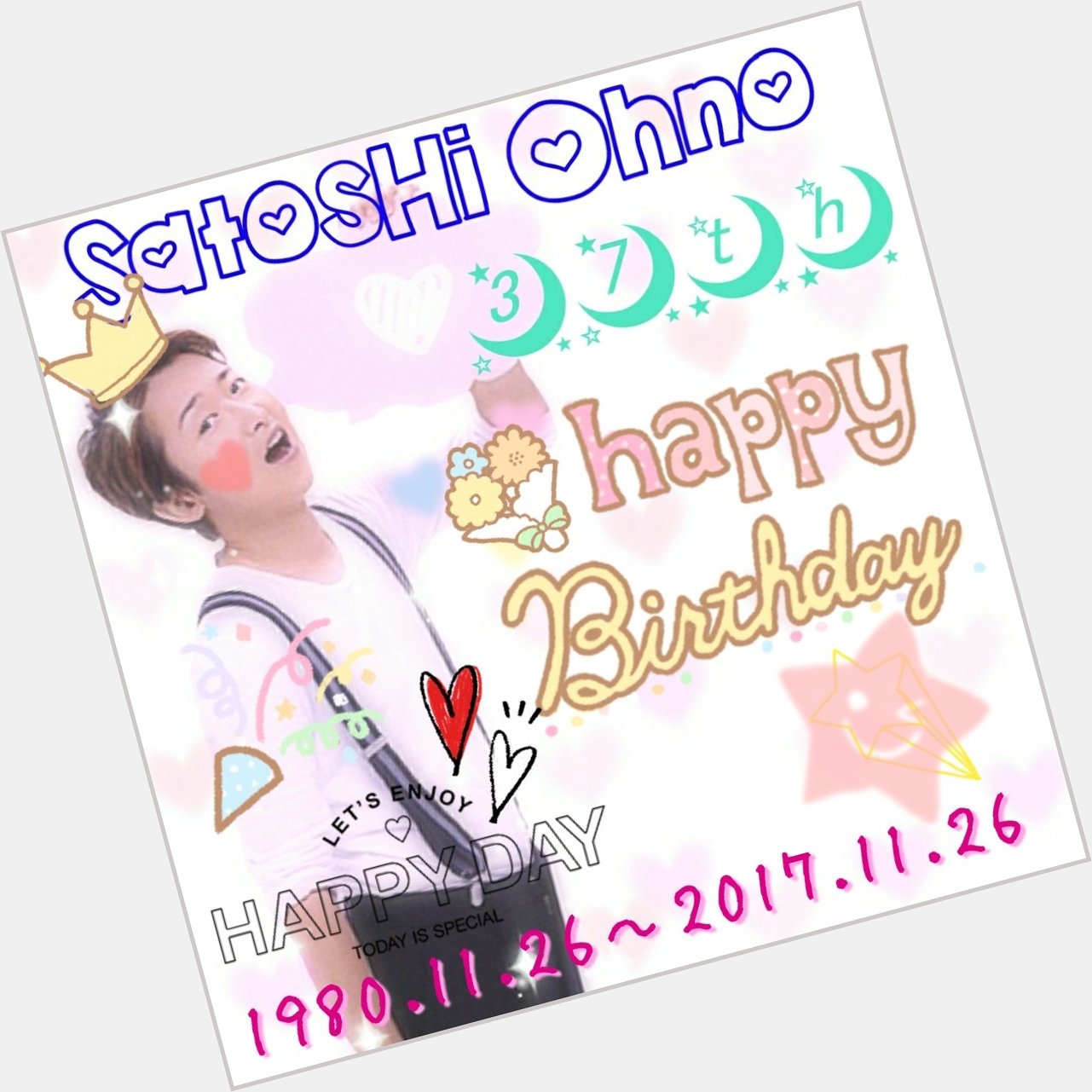 Satoshi Ohno 37th .*   Happy Birthday °  *. 